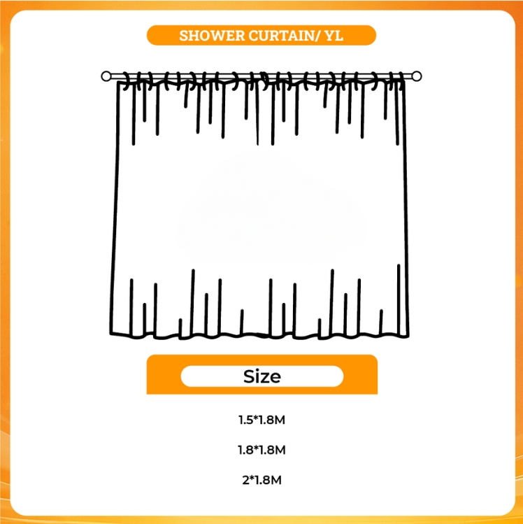 3D shower curtain - Charles Leclerc Merch