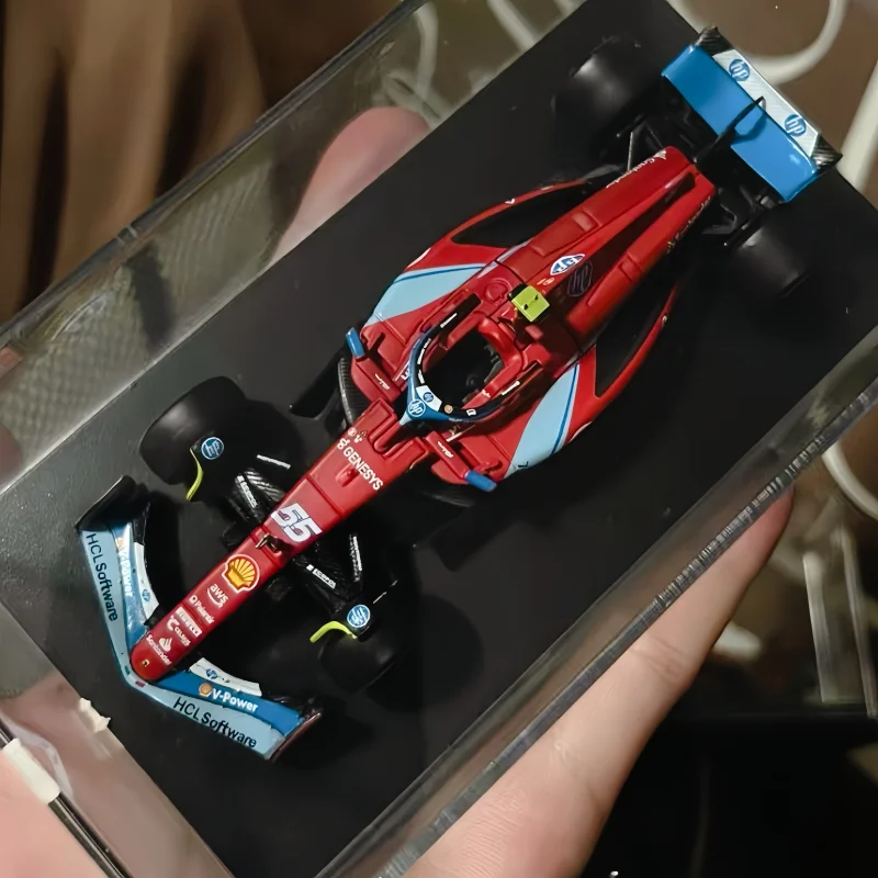 1:43 Ferrari SF24 Miami F1 Grand Prix Charles Leclerc Sainz Alloy Luxury Vehicle Die-Cast Car - Image 3